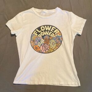 MOTHER The Lil Goodie Flower Power Cotton Graphic Tee 🌼